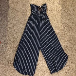Altar’d State Striped blue jumpsuit